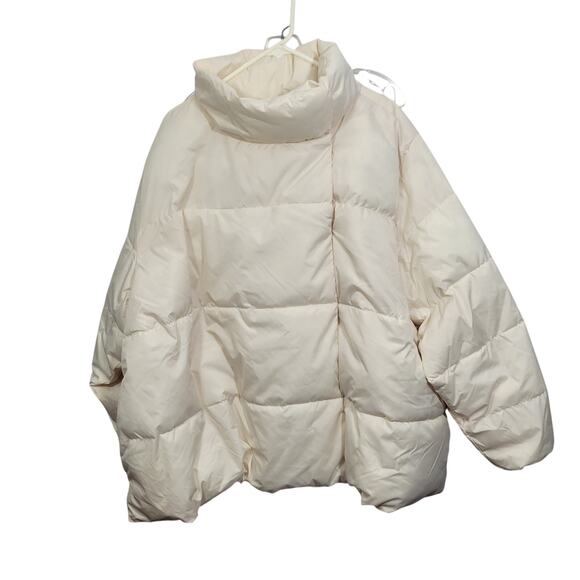 Old Navy Pale Yellow Women's Crop Puffer Jacket Size 3X NWT 91825-1Clo3 - Picture 6 of 7